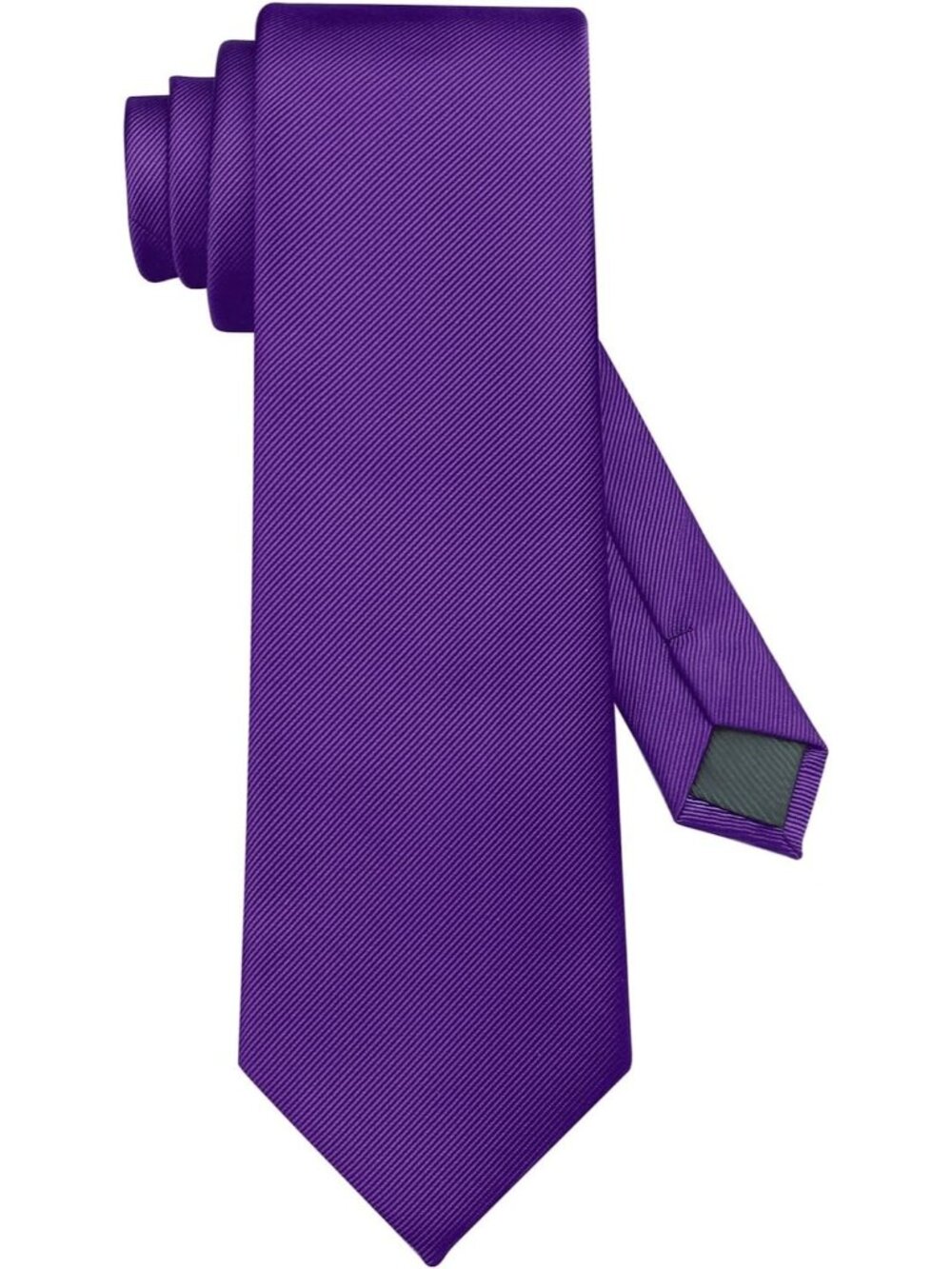 Men's Ties Solid Color Purple Imported Twill Formal Neckties